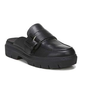 NWT Dr. Scholl’s Black Classy Leather Mule’s Women’s Size 7 Medium